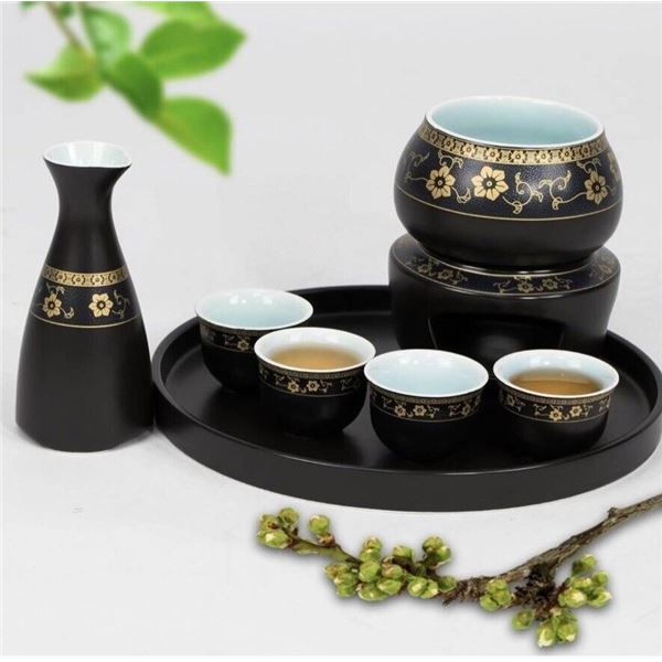 Punnio Japan Candle Stove Set with Decorative Accents