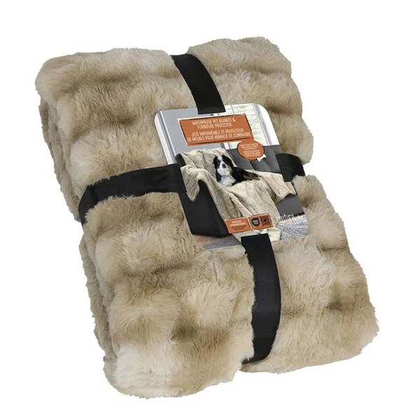 Waterproof Throw and Furniture Protector, 60 x 70 in, Taupe