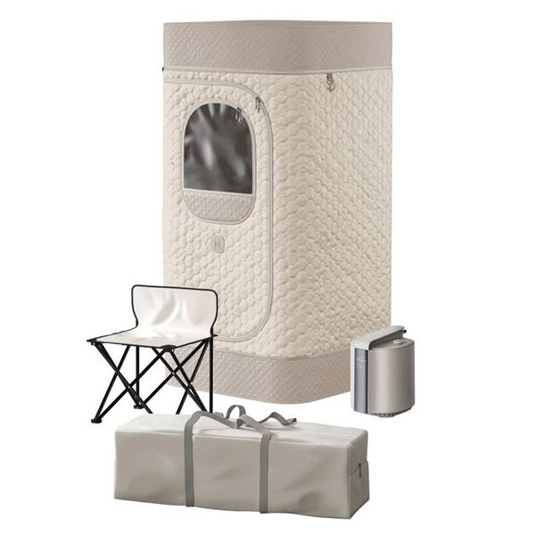 Homedics Portable Steam Sauna with Zippered Window and Accessories