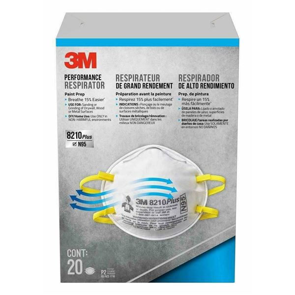 3M 8210Plus N95 Performance Respirators – 20 Count