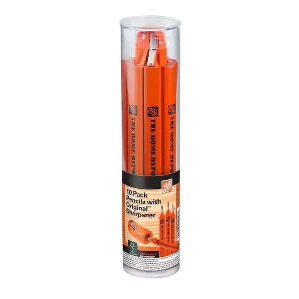 Lot of 2 – Contractor’s Choice Carpenter Pencils and Sharpener Set – 10 P