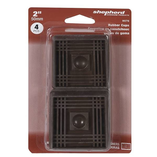 Lot of 3 – Shepherd Rubber Caps, 2 Inch (50mm), 4 Pieces Per Pack