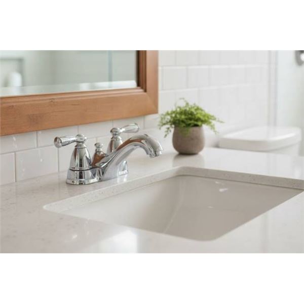 Moen Banbury Chrome 2-Handle Lever 4 In. Centerset Bathroom Faucet with Pop-Up
