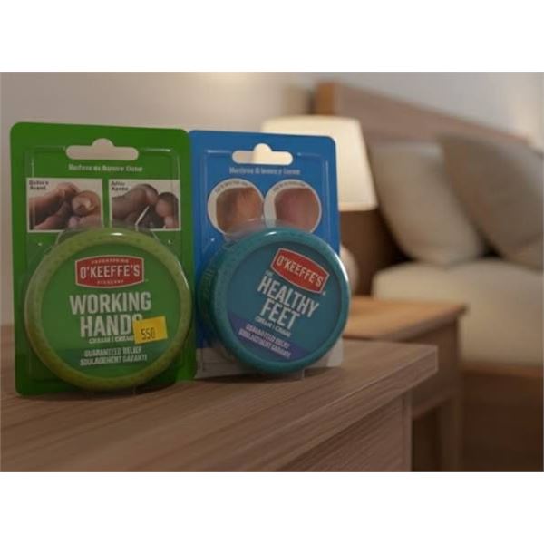 O’Keeffe’s Working Hands and Healthy Feet Lot of 2