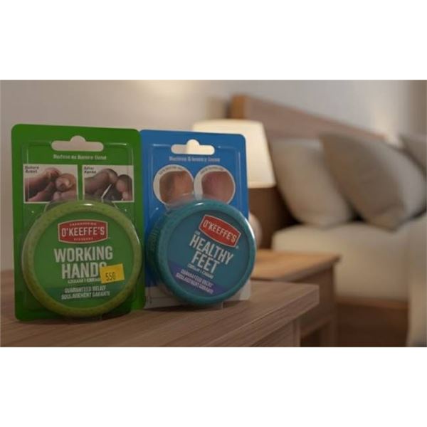 O’Keeffe’s Working Hands and Healthy Feet Lot of 2