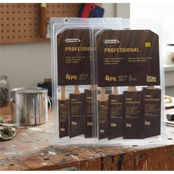 Pintar Professional 4-Pack Paint Brush for Paints and Stains