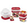 Image 1 : Rubbermaid Easy Find Lids Plastic Food Storage Containers – 24 Pieces
