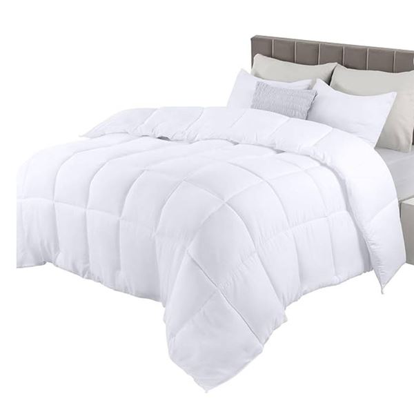Utopia Bedding Premium Comforter, Queen, White, 100% Polyester