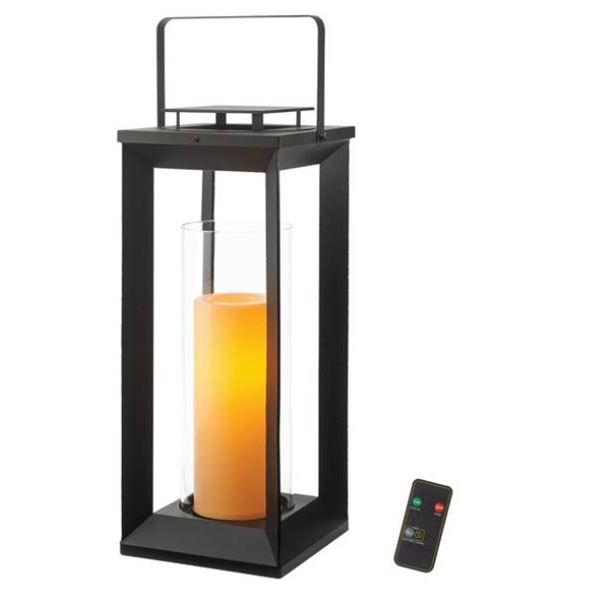 GTX Indoor/Outdoor Pillar Candle Lantern with Remote Control