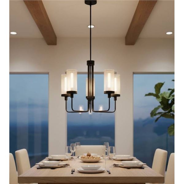 Empire Lighting Metier 5-Light Pendant with Adjustable Hanging Length