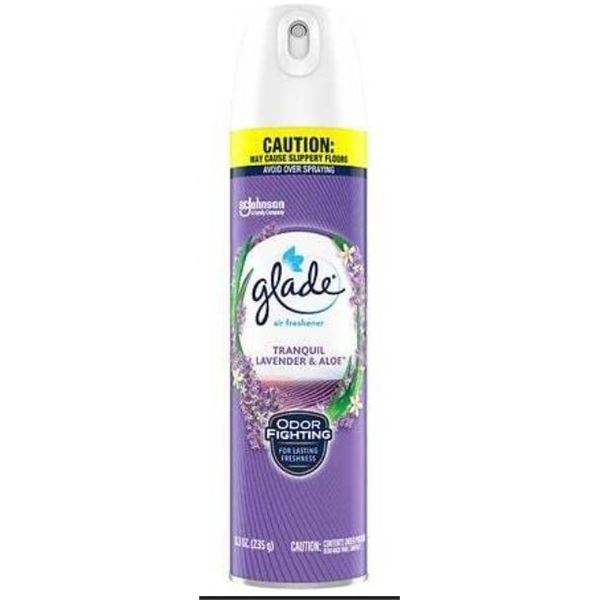Glade Tranquil Lavender & Aloe Air Freshener, 12 Units, 235g Each