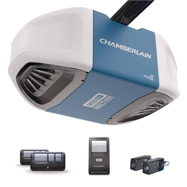 Chamberlain C2102C Garage Opener With Chain Drive, 1/2 HP