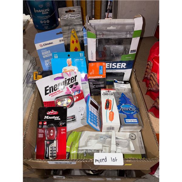 Box lot of Assorted Electronics, Locks, and Accessories