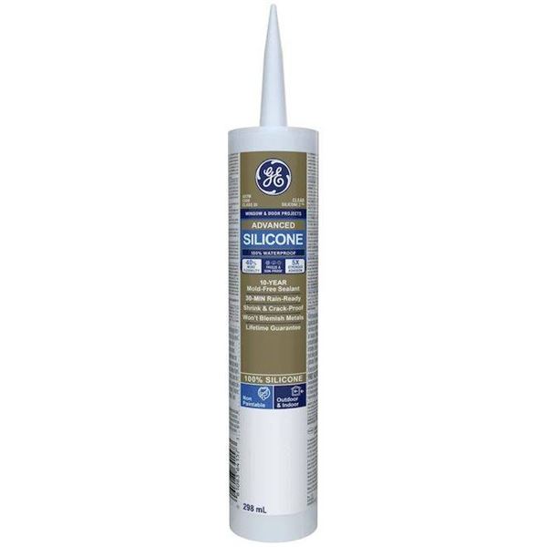 GE Advanced Silicone Sealant for Doors and Siding, 10 Tubes – 298ml Each