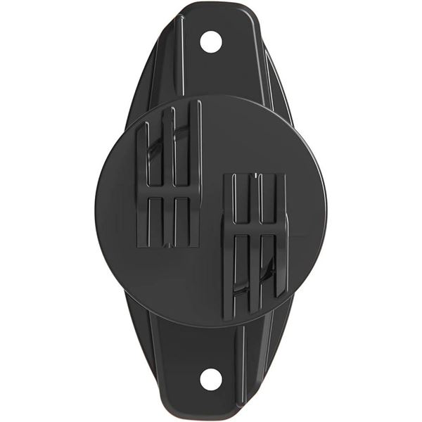 Black Plastic Clips with Fastener Holes