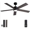 Image 1 : VAGIZM 52 Inch DC Motor Ceiling Fan with LED Light and 5 Blades