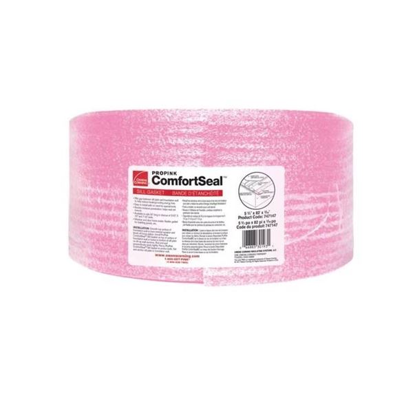 Lot of 3 – Owens Corning Propink Comfortseal, 5-1/2 in x 82 ft x 3/16 in