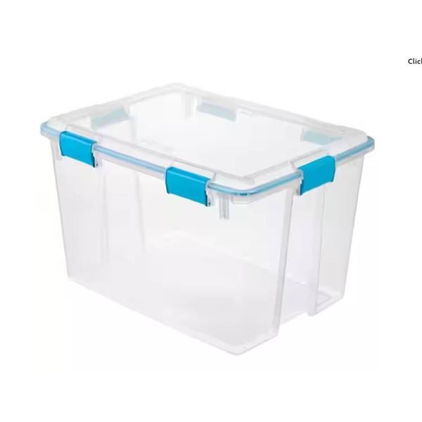 3 Sterilite 80-Quart (76 L) Storage Bins With Lids