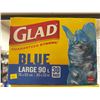 Image 2 : Glad Blue Large 90 L Trash Bags, 30 Count