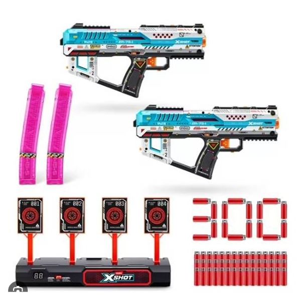 Zuru X-Shot 300pc Fury 4x Battle Blaster Set with Target