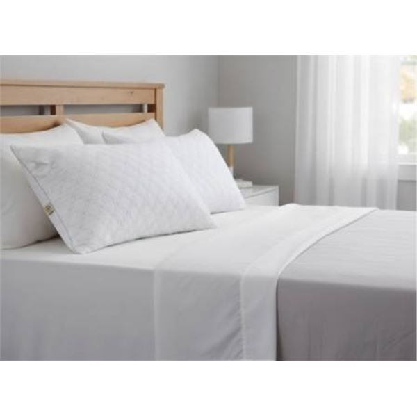 Martha Stewart Trellis Bloom Queen-Size Quilted Pillow 2-Pack