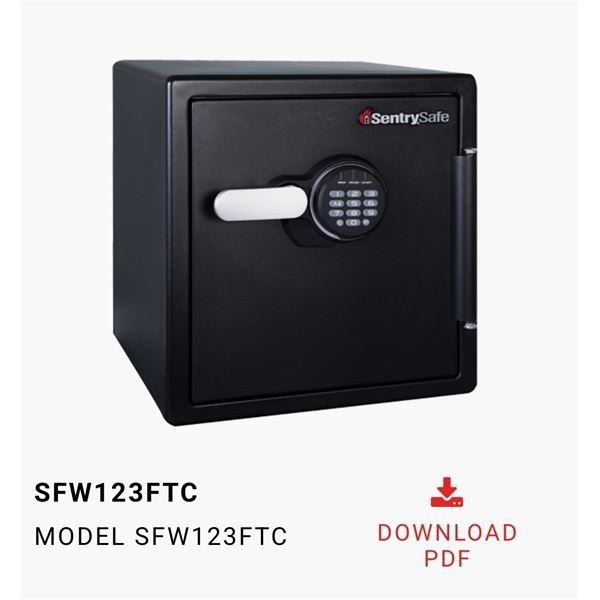 SentrySafe SFW123FTC Fireproof and Waterproof Safe with Digital Lock