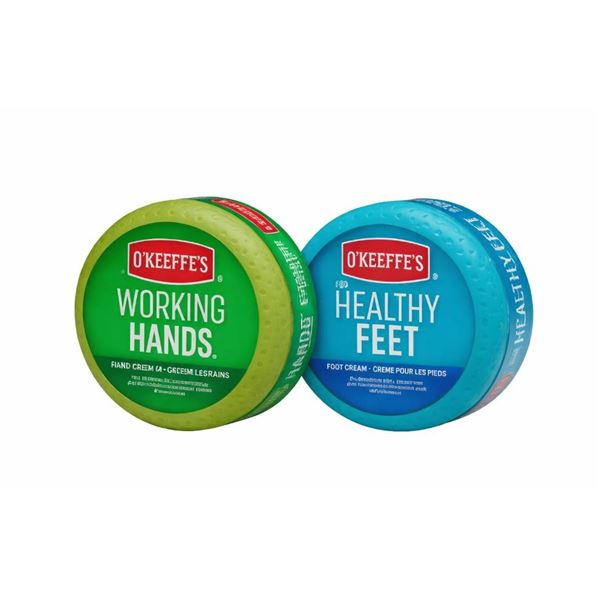 O’Keeffe’s Working Hands and Healthy Feet Creams – Lot of 2