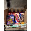 Image 2 : Assorted Snack Items and Drinks