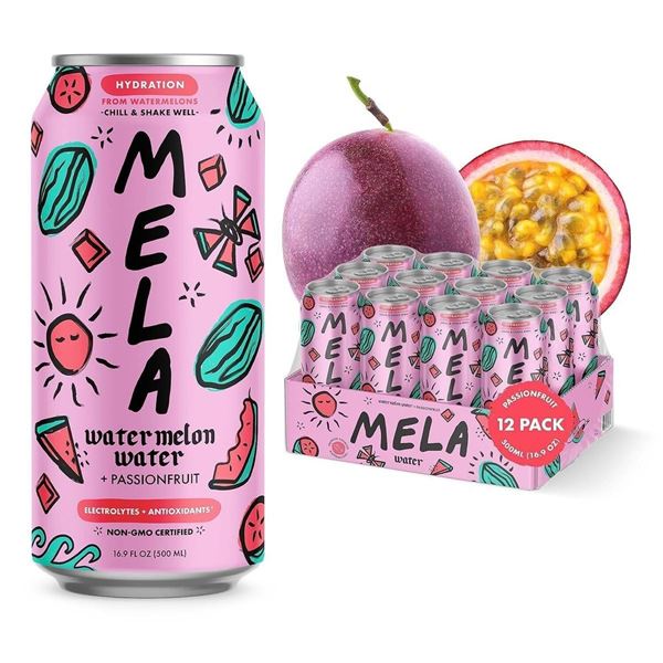 12 x 500ml MELA Watermelon Water with Passionfruit