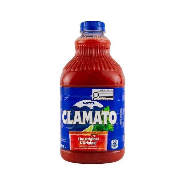 Mott’s Clamato Tomato Cocktail 8 x 1.89L Bottles