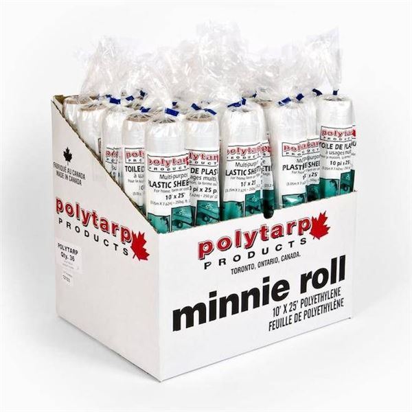 Polytarp Products 10’x25′ Minnie Roll, 36 Utility Rolls