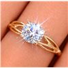 Image 1 : $2500, 10K(1.45g), LAB DIAMOND(0.55CT)SOLITAIRE RING, size 5, appraised value $2500, ring resizeable