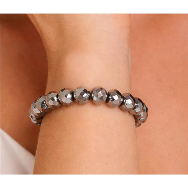 $80, SILVER TERAHERTZ QUANTUM CRYSTAL GEM  BRACELET FLEXIBLE, retail value $80