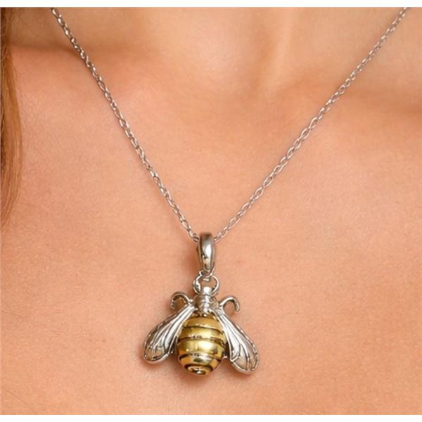 $55, SILVER(2.98g), GENUINE DIAMOND (0.01ct) "FIRST" LABELNECKLACE 16", retail value $55