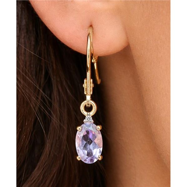 $160, SILVER(1.97g), AMETHYST (2ct)EARRING, retail value $160