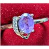 Image 3 : $200, SILVER(2.7g), AMETHYST (1ct) RING, retail value $200
