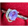 Image 5 : $200, SILVER(2.7g), AMETHYST (1ct) RING, retail value $200
