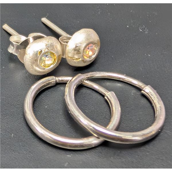 $30, SILVER 2 EARRING SET, retail value $30