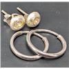 Image 1 : $30, SILVER 2 EARRING SET, retail value $30