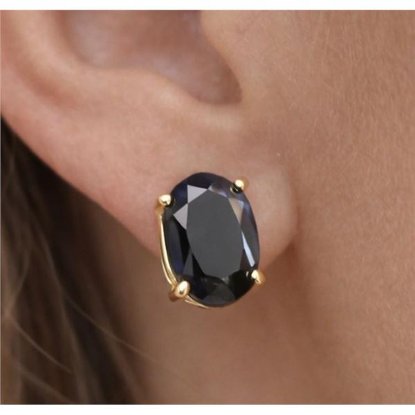 $40, SILVER(1.54g),  BLACK SPINEL (APP 2ct) EARRING, retail value $40