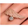 Image 1 : $200, SILVER(7.63g),  CZ WITH WING DESIGN RING, retail value $200
