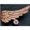 Image 3 : $200, SILVER(7.63g),  CZ WITH WING DESIGN RING, retail value $200