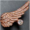 Image 4 : $200, SILVER(7.63g),  CZ WITH WING DESIGN RING, retail value $200