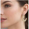 Image 2 : $60, SILVER(1.4g), GENUINE DIAMOND (0.02ct) "FIRST" LABEL EARRING, retail value $60