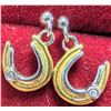 Image 3 : $60, SILVER(1.4g), GENUINE DIAMOND (0.02ct) "FIRST" LABEL EARRING, retail value $60