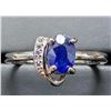 Image 3 : $200, SILVER(2.7g),  SAPPHIRE (1ct) RING, retail value $200