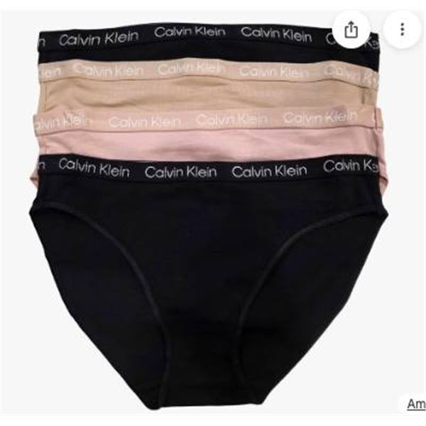 Calvin Klein 4-Pack Bikini Underwear for Women, Size M