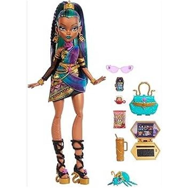 Monster High Nefera de Nile Doll with Accessories – Mattel 80s Edition