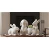 Image 1 : Lot of 3 White Ceramic Rabbit Decorations