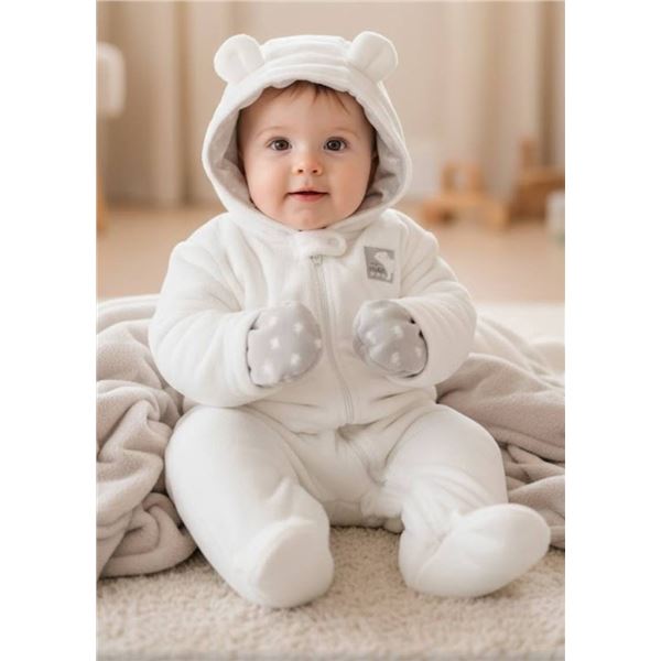 Carter’s Fleece Footed Jumpsuit Pram, Size 3-6M